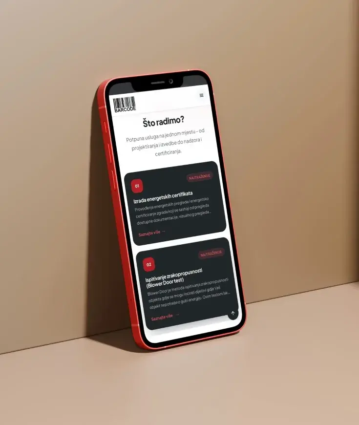 Web stranica Barcode
